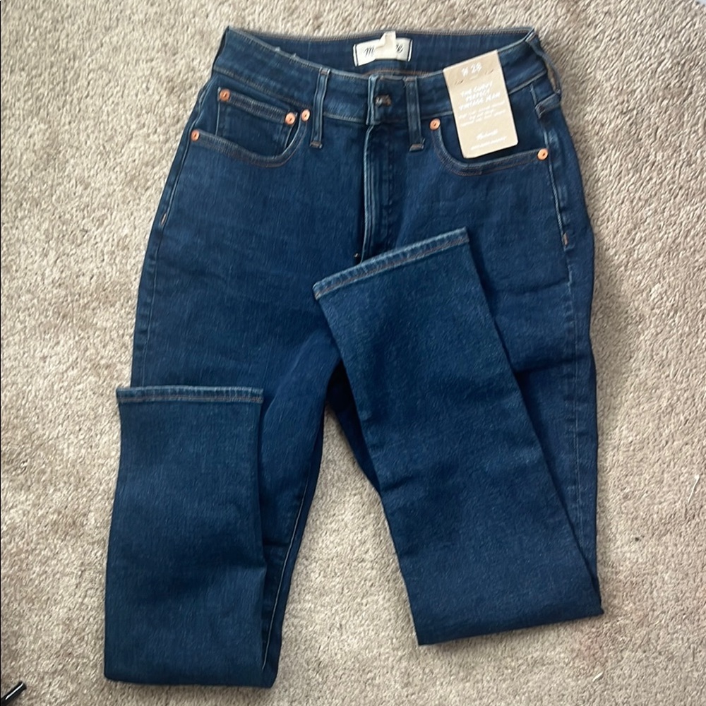 Madewell Women's Dark Blue Skinny Jeans - Picture 6 of 10